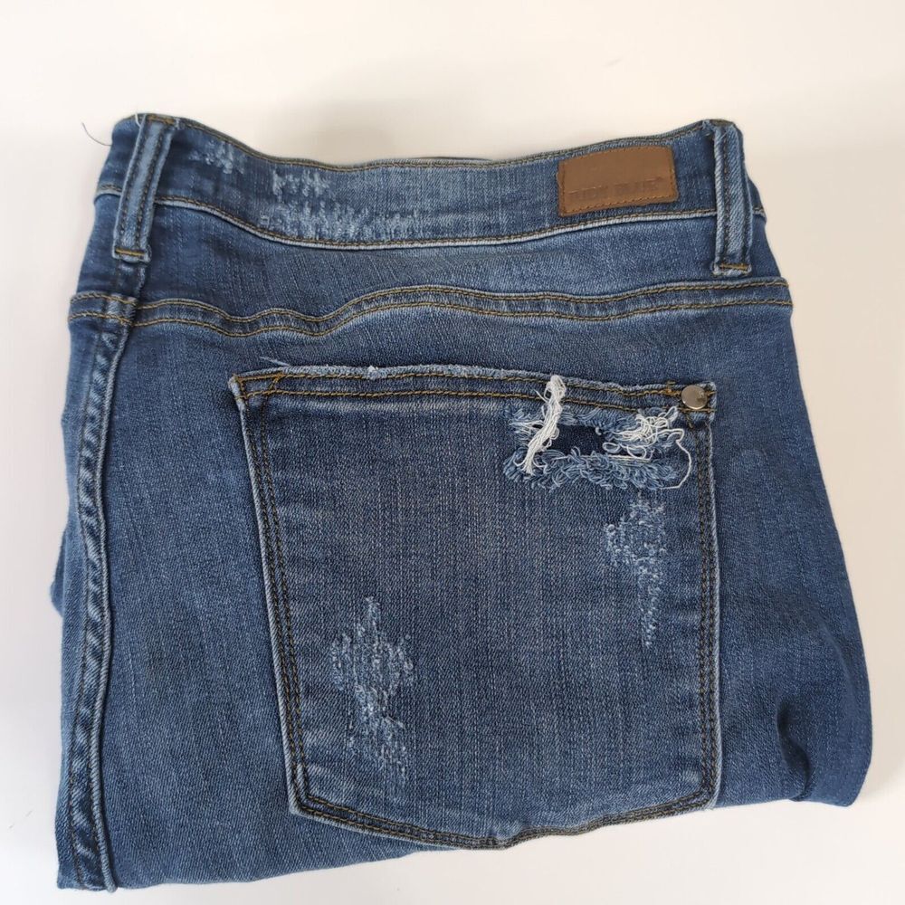 Judy‎ Blue Jeans Womens 3XL Skinny Fit Denim Distressed Leopard Stretch JB8265MD
